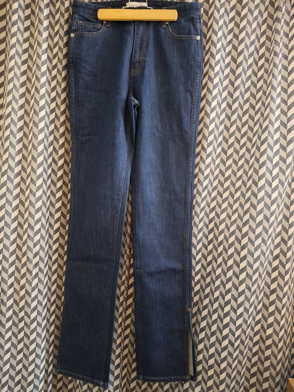 Something Navy Classic Dark Blue Straight-Leg Jeans